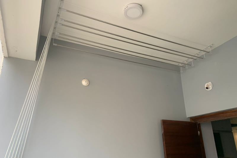 Space-Saving Ceiling Clothes Hangers